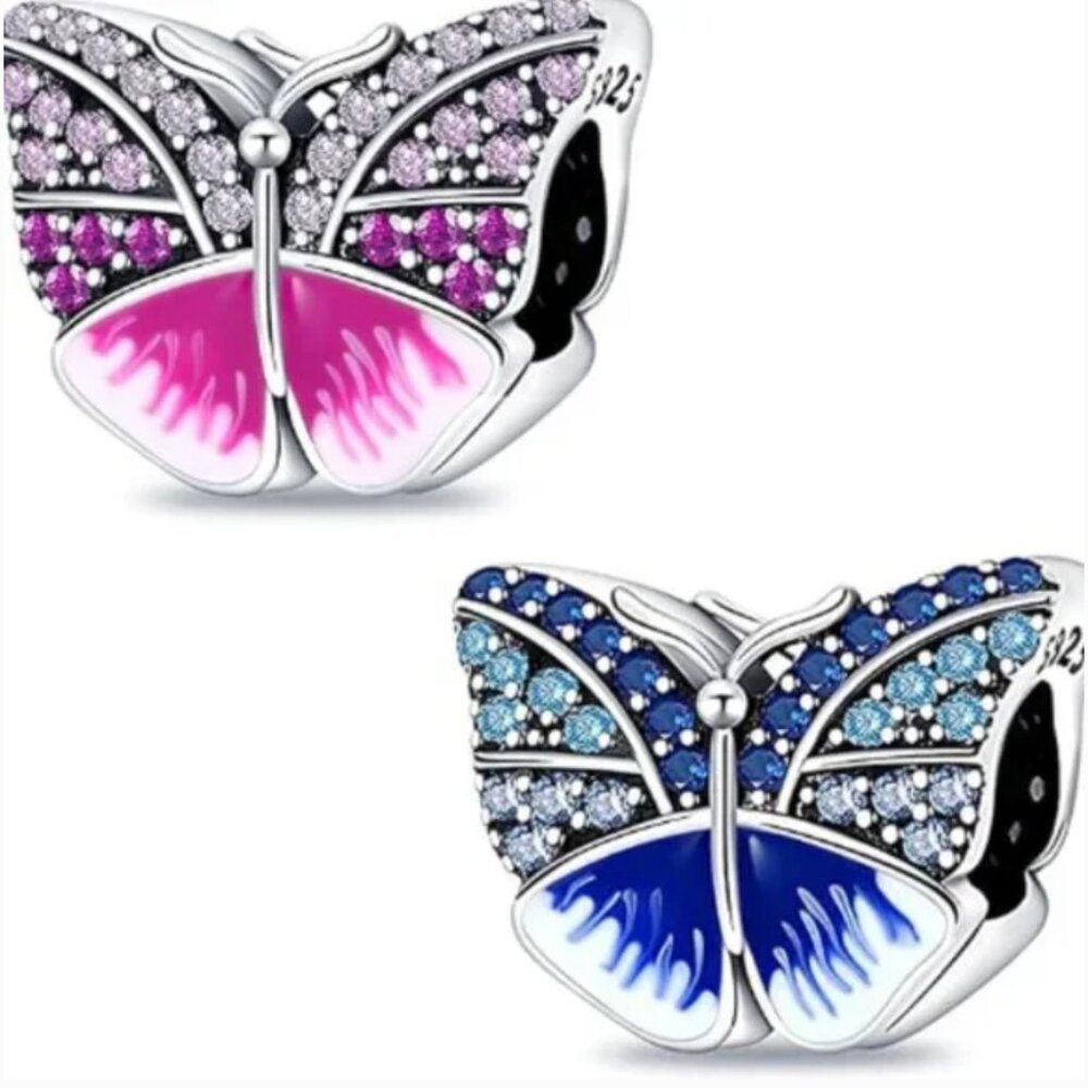 Butterfly 925S Charm Compatible with Pandora Bracelet